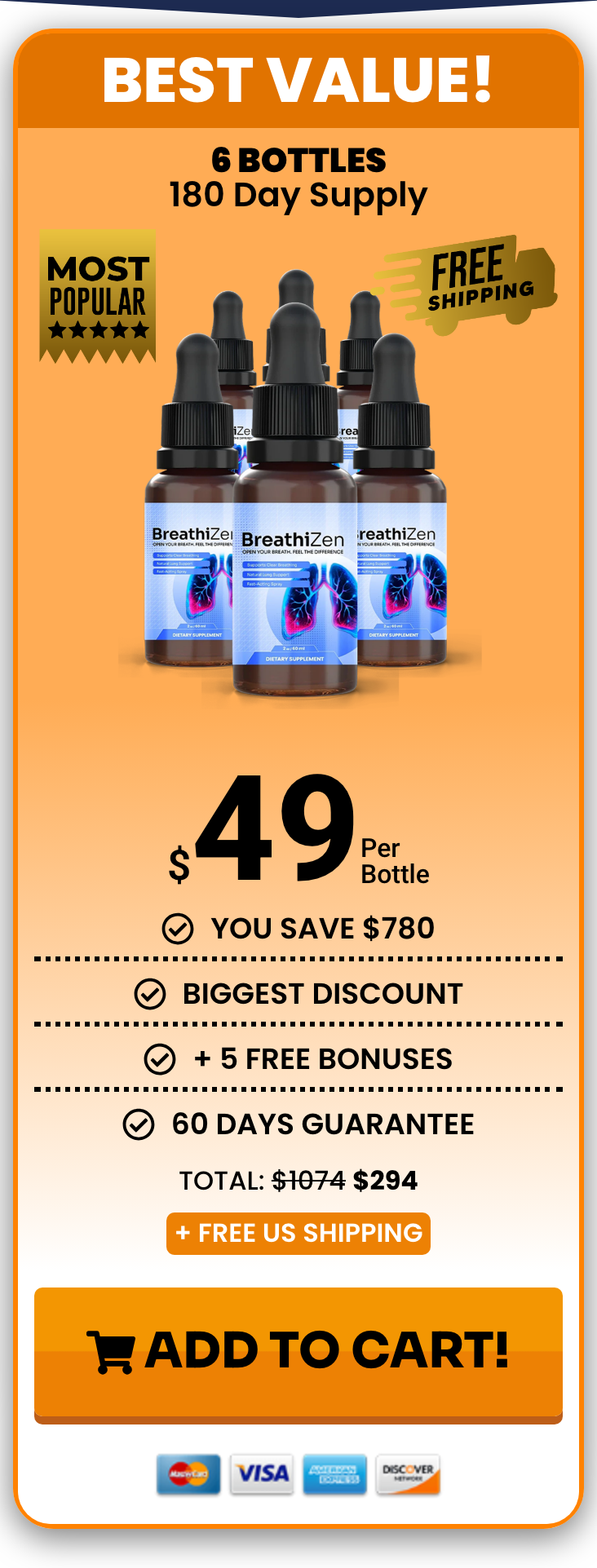 BreathiZen 180 day supply